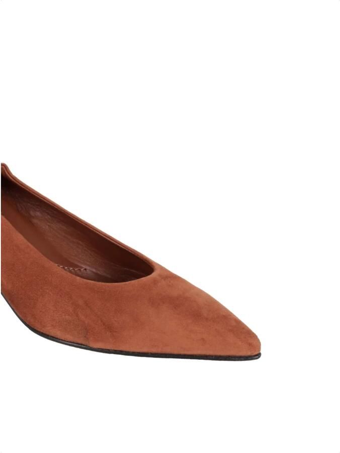 Pomme D'or Suède pumps met geplooide hak - Foto 2