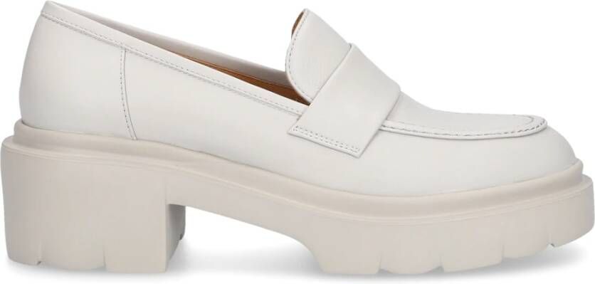 Pomme D'or Suede Loafers White Dames