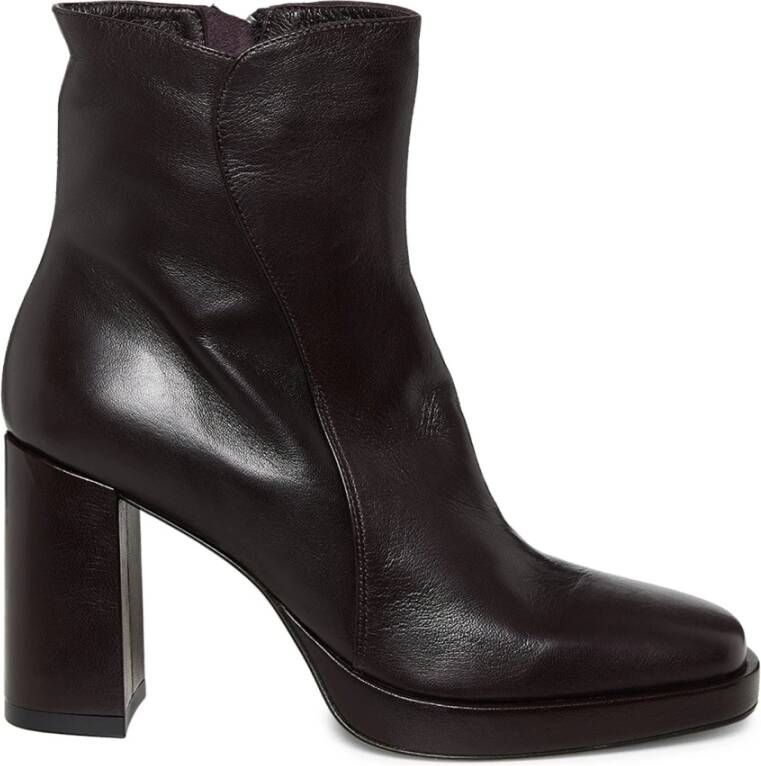 Pomme D'or Zwarte Gayle Low Boots met Plateauzool Meerkleurig Dames