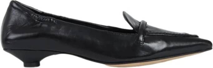 Pomme D'or Zwarte leren Decolleté schoen