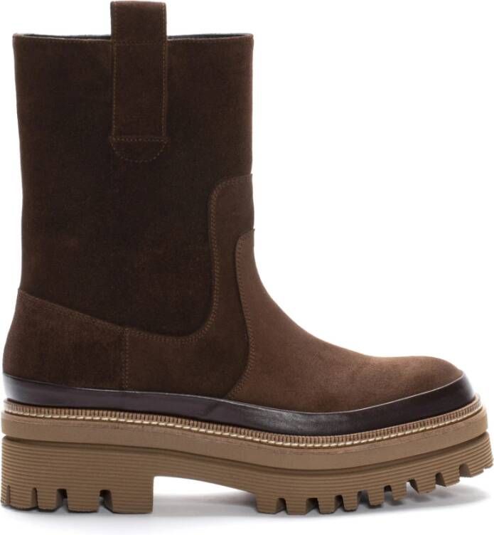 Pons Quintana Ankle Boots Bruin Dames