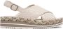 Pons Quintana Beige Leren Sandalen voor Vrouwen - Thumbnail 1