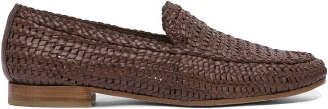 Pons Quintana Bruine Leren Loafers Stijlvolle Damesschoenen