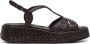 Pons Quintana Bruine Leren Sandalen Stijlvol Ontwerp - Thumbnail 1
