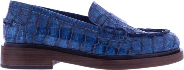 Pons Quintana Stijlvolle File Loafers Blue Dames