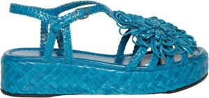 Pons Quintana Flat Sandals Blauw Dames