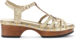Pons Quintana Flat Sandals Geel Dames