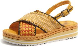 Pons Quintana Flat Sandals Oranje Dames