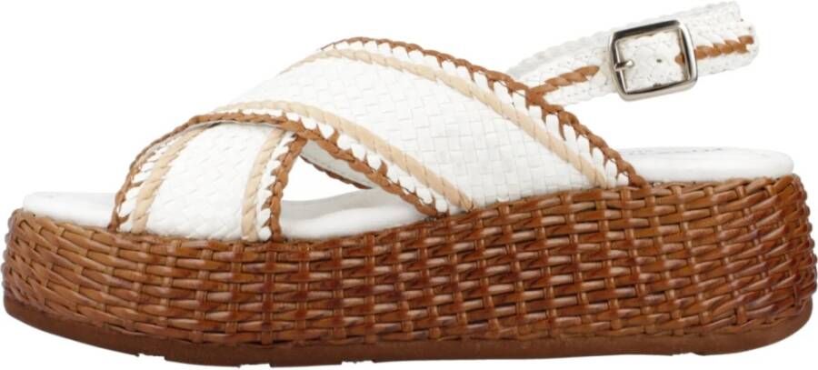 Pons Quintana Flat Sandals White Dames