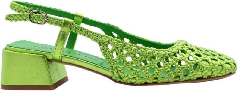 Pons Quintana Girasol Slingback Sandalen Green Dames