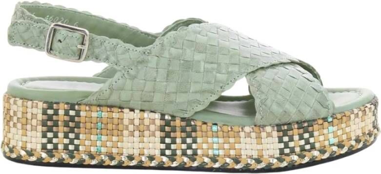 Pons Quintana Groene Damesschoenen Stijlvol Model