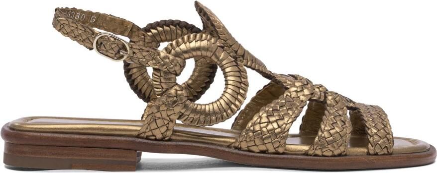 Pons Quintana Bronzen Leren Sandalen Elegant Comfort