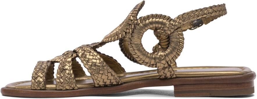 Pons Quintana Bronzen Leren Sandalen Elegant Comfort