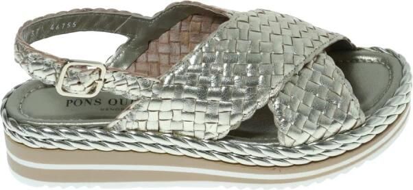 Pons Quintana Gevlochten Sandalen van Gelamineerd Leer - Foto 2