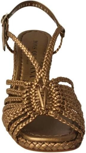 Pons Quintana Handgeweven Koper Metallic Sandaal Brown Dames - Foto 2