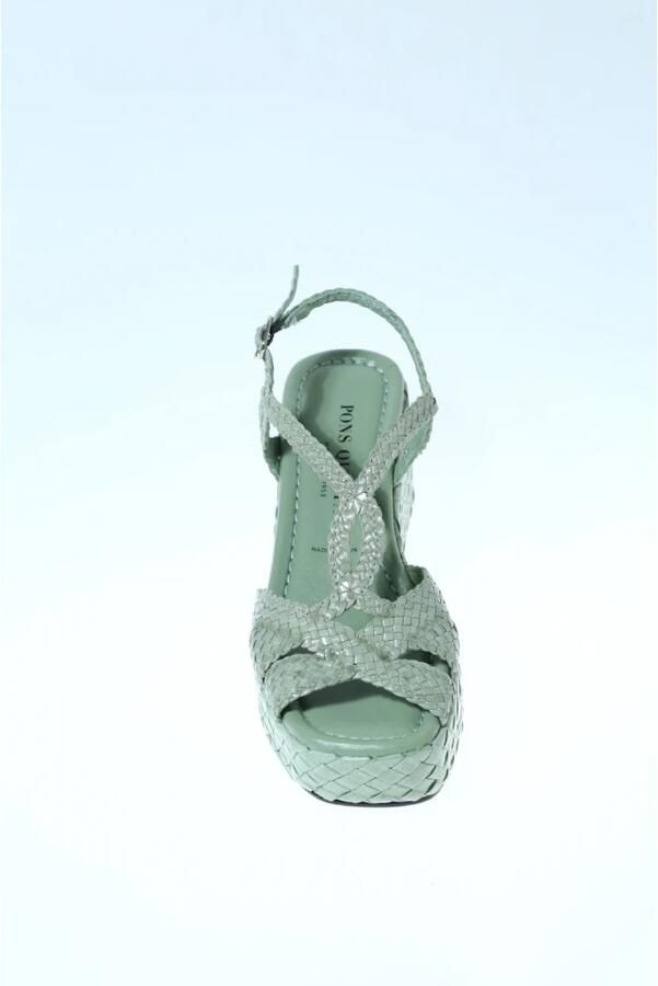 Pons Quintana Sandalo in pelle intrecciata