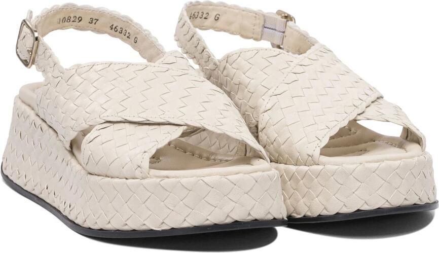 Pons Quintana Witte Leren Sandalen voor Vrouwen - Foto 3