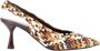 Pons Quintana Verhoog je stijl met leren slingback pumps Beige Dames - Thumbnail 2