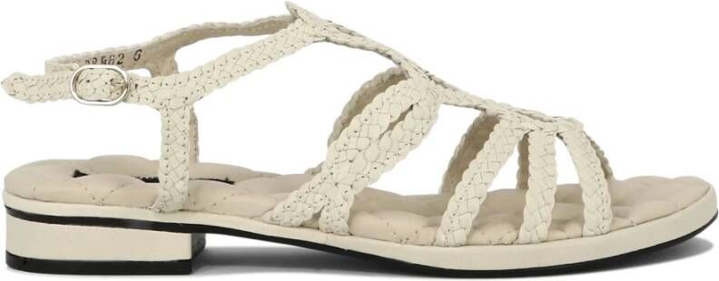 Pons Quintana Witte Leren Sandalen Diana
