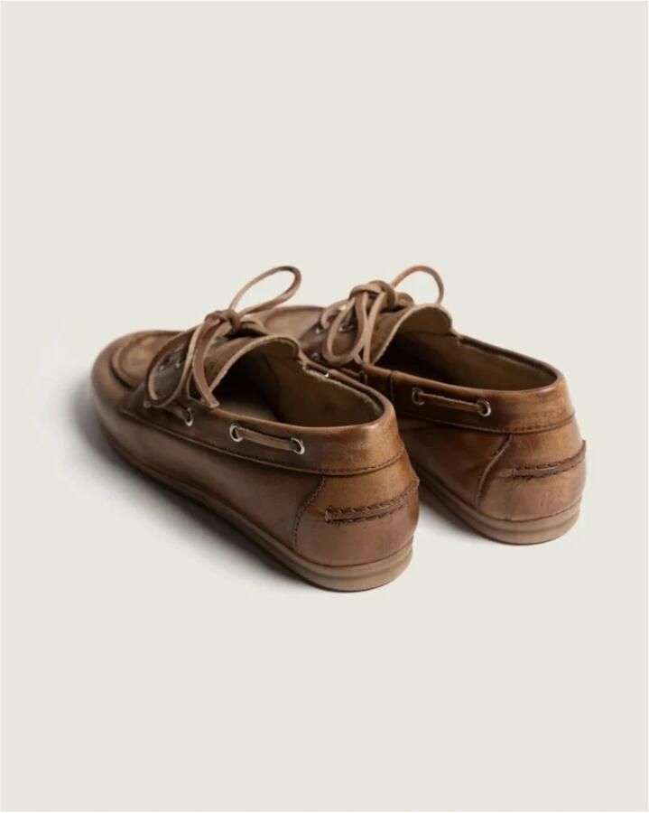 Posa Schoenen Bruin Loafers Bruin Boat Loafer Brushed - Foto 3