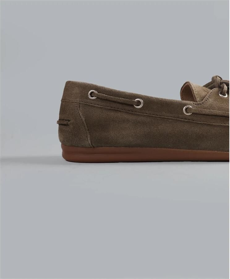 POSA Mocassins Dames Boat Loafer Brushed Suede Maat: 40 Materiaal: Suède Kleur: Taupe - Foto 2