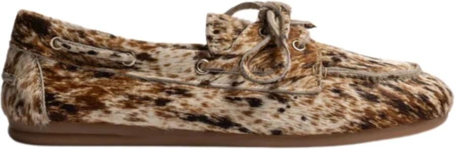 POSA Mocassins Dames Boat Loafer Maat: 41 Materiaal: Ponyhair Kleur: Beige - Foto 3
