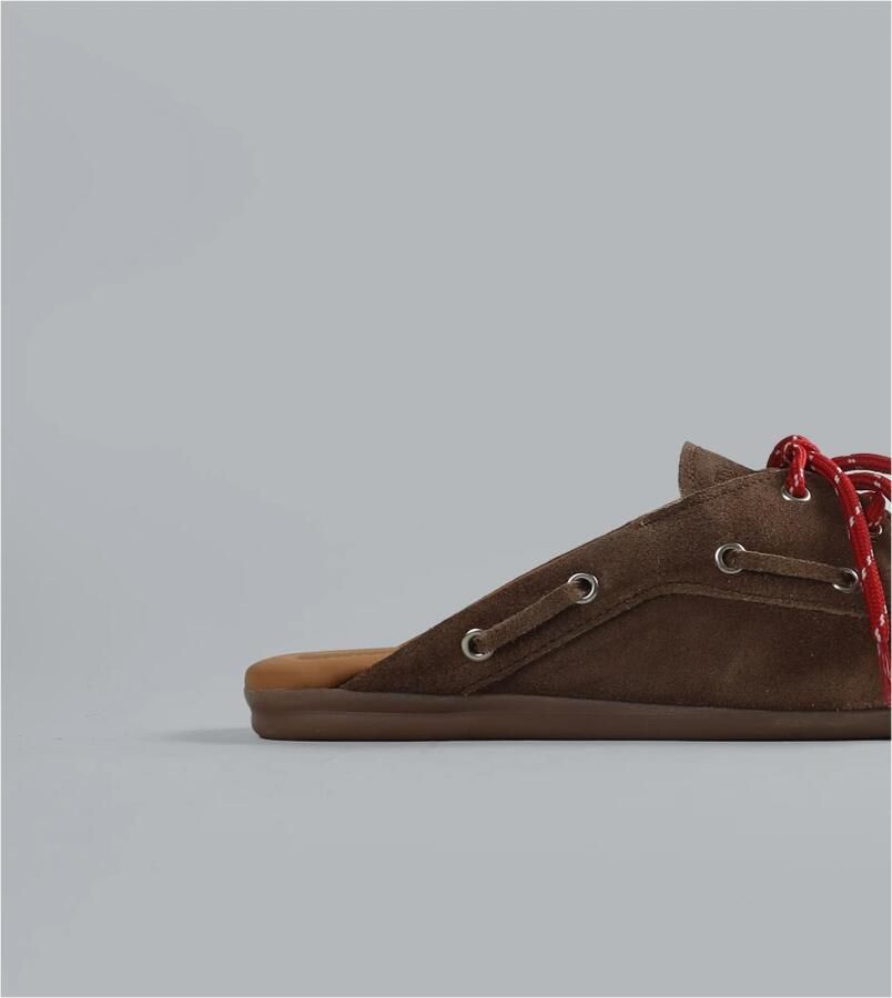 POSA Loafers Dames Boat Loafer Mule Maat: 41 Materiaal: Suède Kleur: Bruin - Foto 2