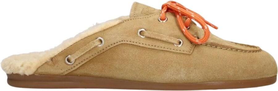 POSA Loafers Dames Boat Loafer Mule Fur Maat: 42 Materiaal: Suède Kleur: Camel - Foto 2