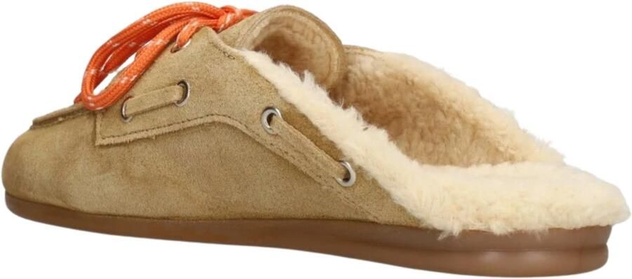 POSA Loafers Dames Boat Loafer Mule Fur Maat: 42 Materiaal: Suède Kleur: Camel - Foto 3