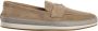 Prada Biarritz Espadrilles Suède Rubber Leer Beige Heren - Thumbnail 7