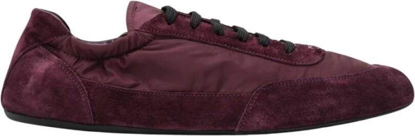 Prada Bordeaux Sneakers Laag Model