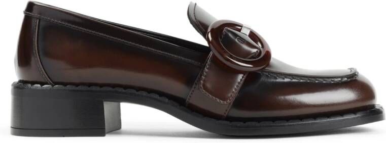 Prada Bruine Loafer Schoenen voor Vrouwen