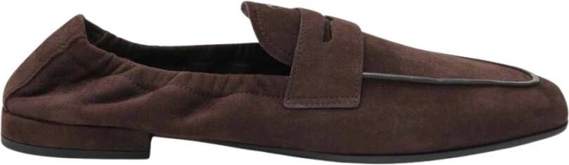 Prada Bruine Mocassino Sandalen
