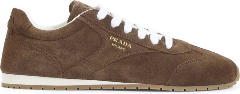 Prada Bruine Sneakers voor Vrouwen Aw25