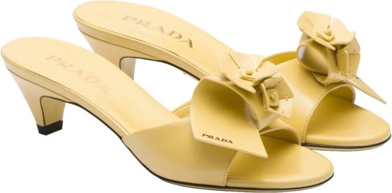 Prada Brushed Leather Sandals