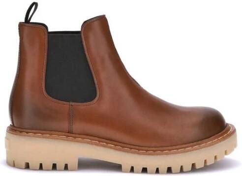 Prada Chelsea Enkellaarzen met Elastische Inzetstukken