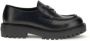 Prada Chocolade Leren Loafers met Metalen Driehoek - Thumbnail 1