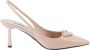 Prada Pumps & high heels Brushed Leather Slingsback Pumps in poeder roze - Thumbnail 1