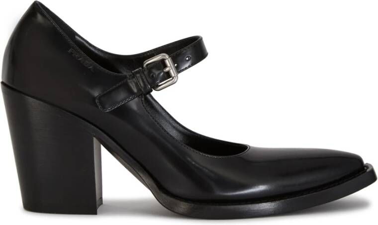 Prada Elegante Hoge Hakken Black Dames