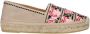 Prada Espadrille van stof met variabel print en platte hak - Thumbnail 1
