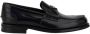 Prada Geëmailleerde Driehoekige Plaquette Leren Loafers - Thumbnail 1