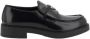 Prada Geëmailleerde Leren Loafers met Gestructureerde Zool - Thumbnail 1