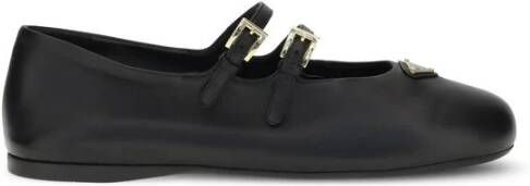 Prada Geëmailleerde Metalen Ballerina's