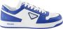 Prada Geperforeerde Leren Sneakers Blue Heren - Thumbnail 7