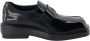 Prada Gestoffeerde Lederen Loafers Black Dames - Thumbnail 1