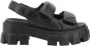 Prada Gewatteerde leren sandalen met verstelbare bandjes Black Dames - Thumbnail 2
