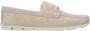 Prada Grijze Leren Loafer Veters Rubberen Zool - Thumbnail 3