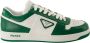 Prada Groen en wit lederen Baskets Downtown Green Heren - Thumbnail 1