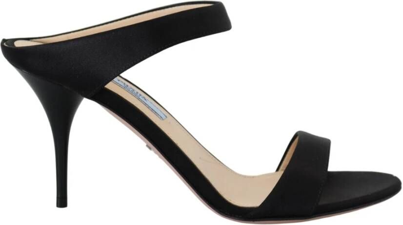 Prada Heeled Mules Black Dames