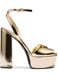 Prada High Heel Sandals Geel Dames
